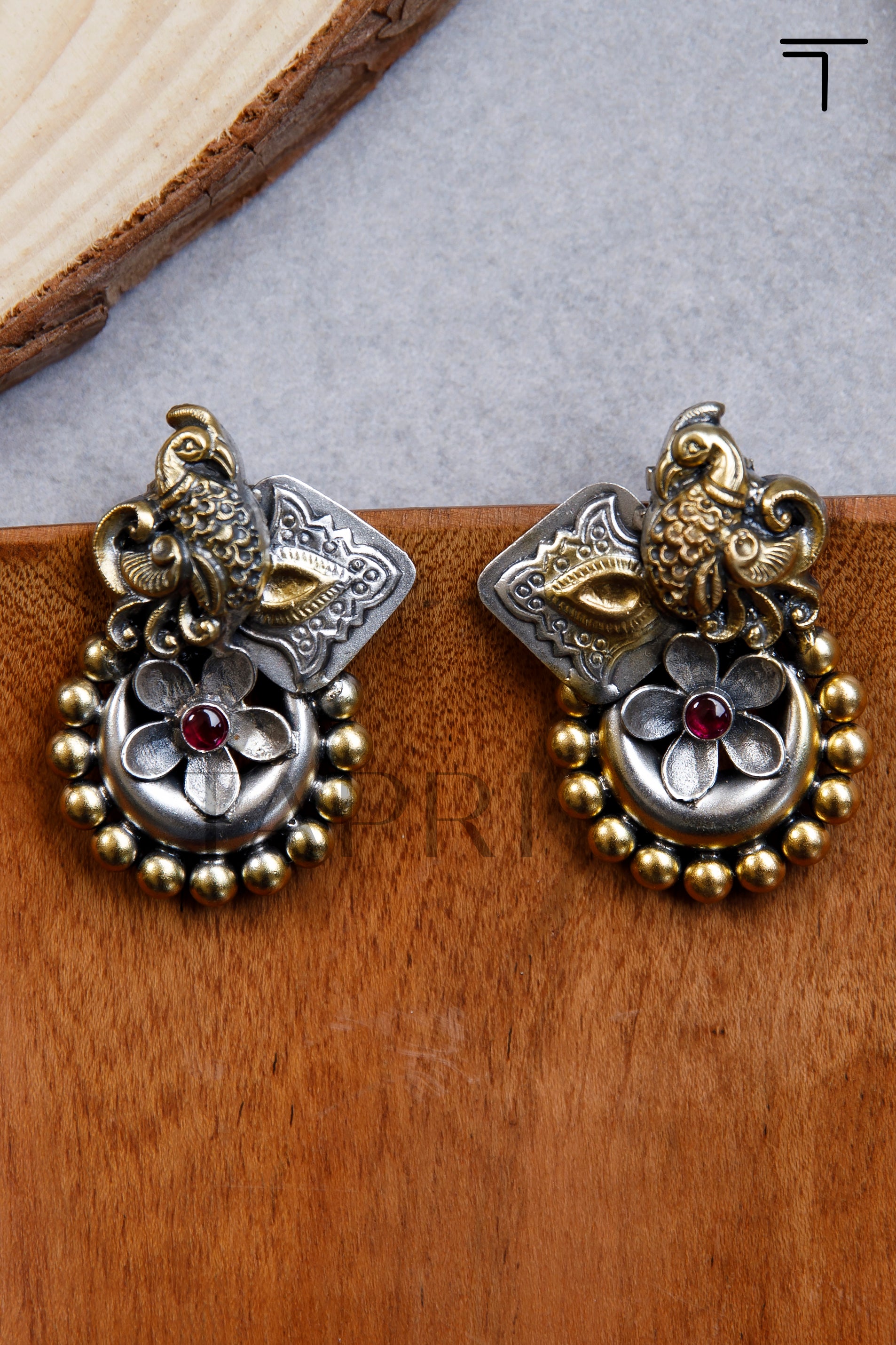 Alluring Dual Tone Earrings