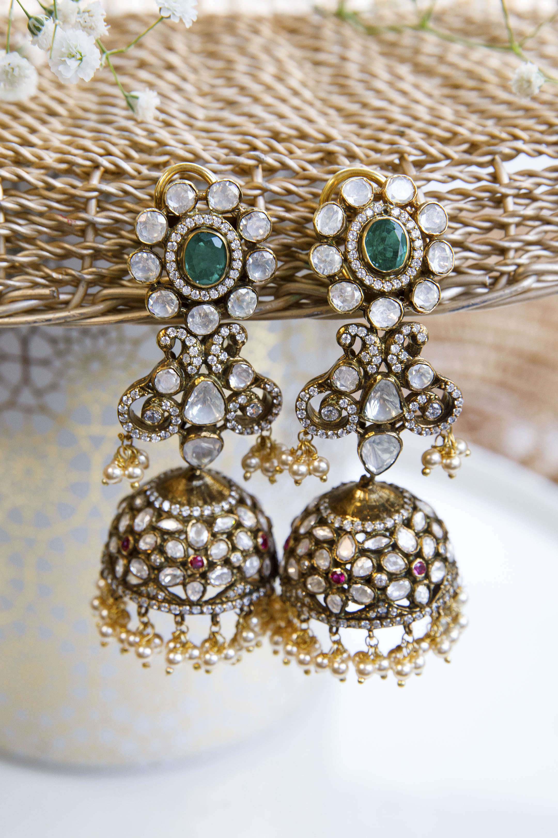 aadhira-victorian-moissanite-polki-earringsAadhira Victorian Moissanite Polki EarringsTapri IndiaMOISSANITE POLKI, EARRINGS, EARRINGS MOISSANITE POLKI