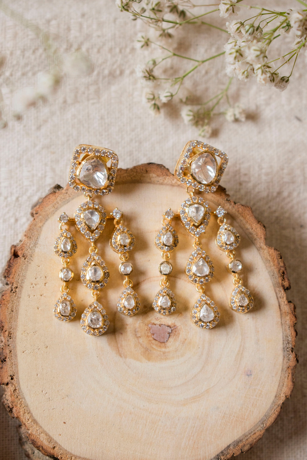 samantha-moissanite-polki-earringsSamantha Moissanite Polki EarringsTapri IndiaMOISSANITE POLKI, EARRINGS, EARRINGS MOISSANITE POLKI