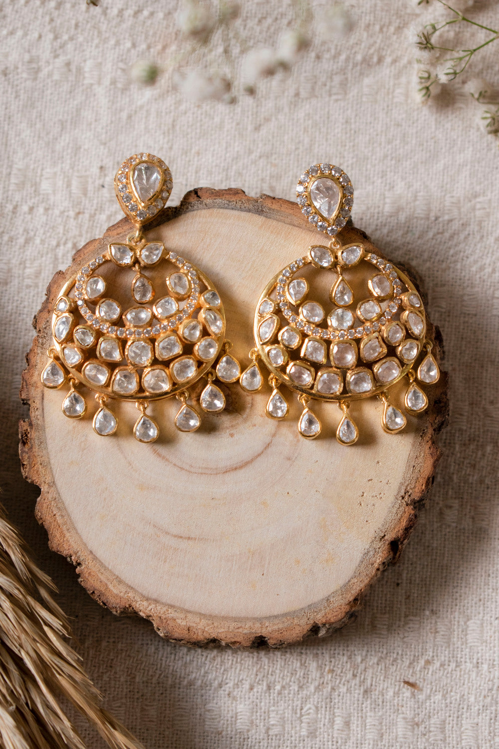 trisha-moissanite-polki-earringsTrisha Moissanite Polki EarringsTapri IndiaMOISSANITE POLKI, EARRINGS, EARRINGS MOISSANITE POLKI