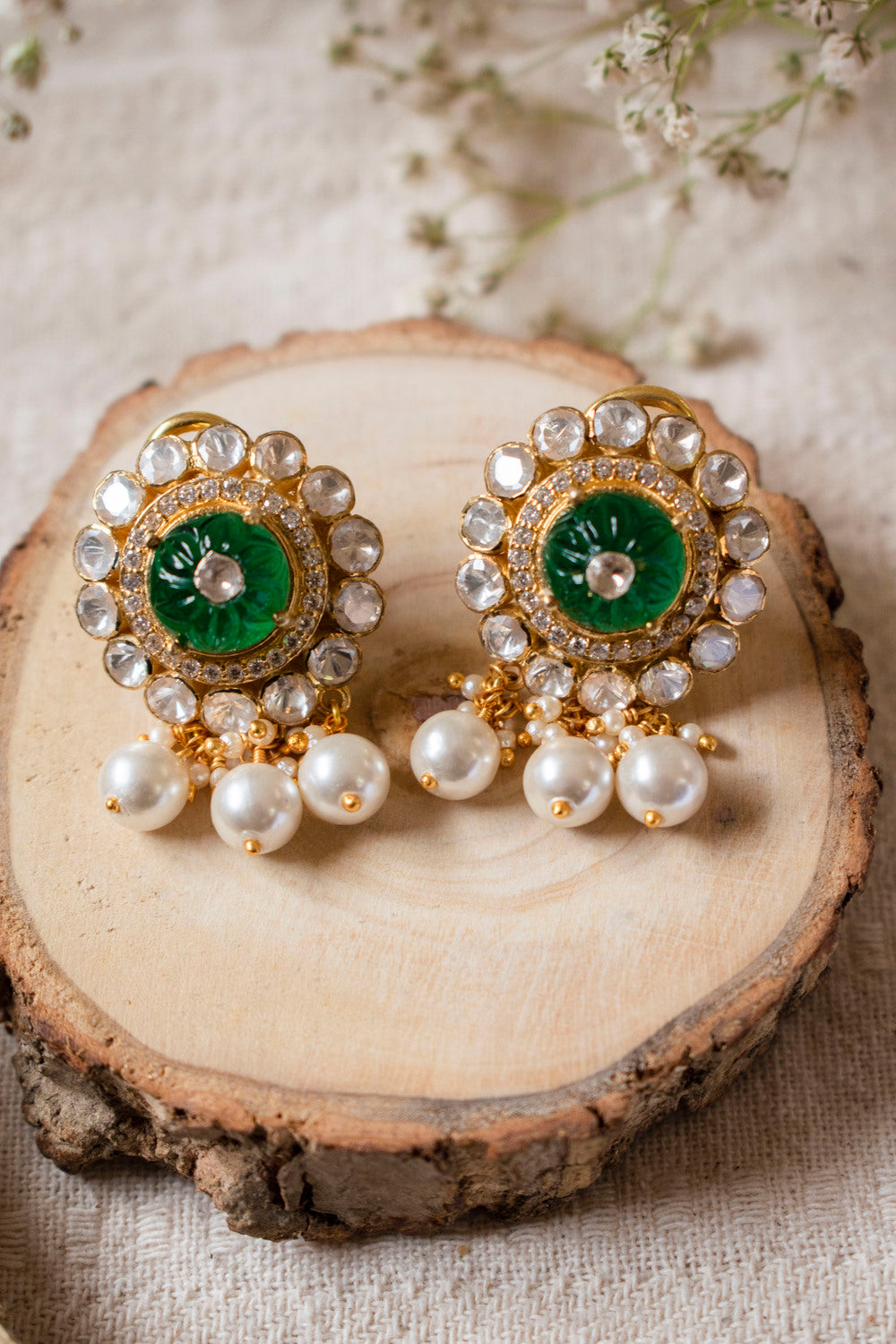 udvita-moissanite-polki-earringsUdvita Moissanite Polki EarringsTapri IndiaMOISSANITE POLKI, EARRINGS, EARRINGS MOISSANITE POLKI