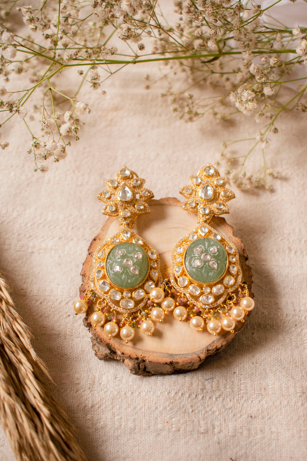 arka-moissanite-polki-earrings