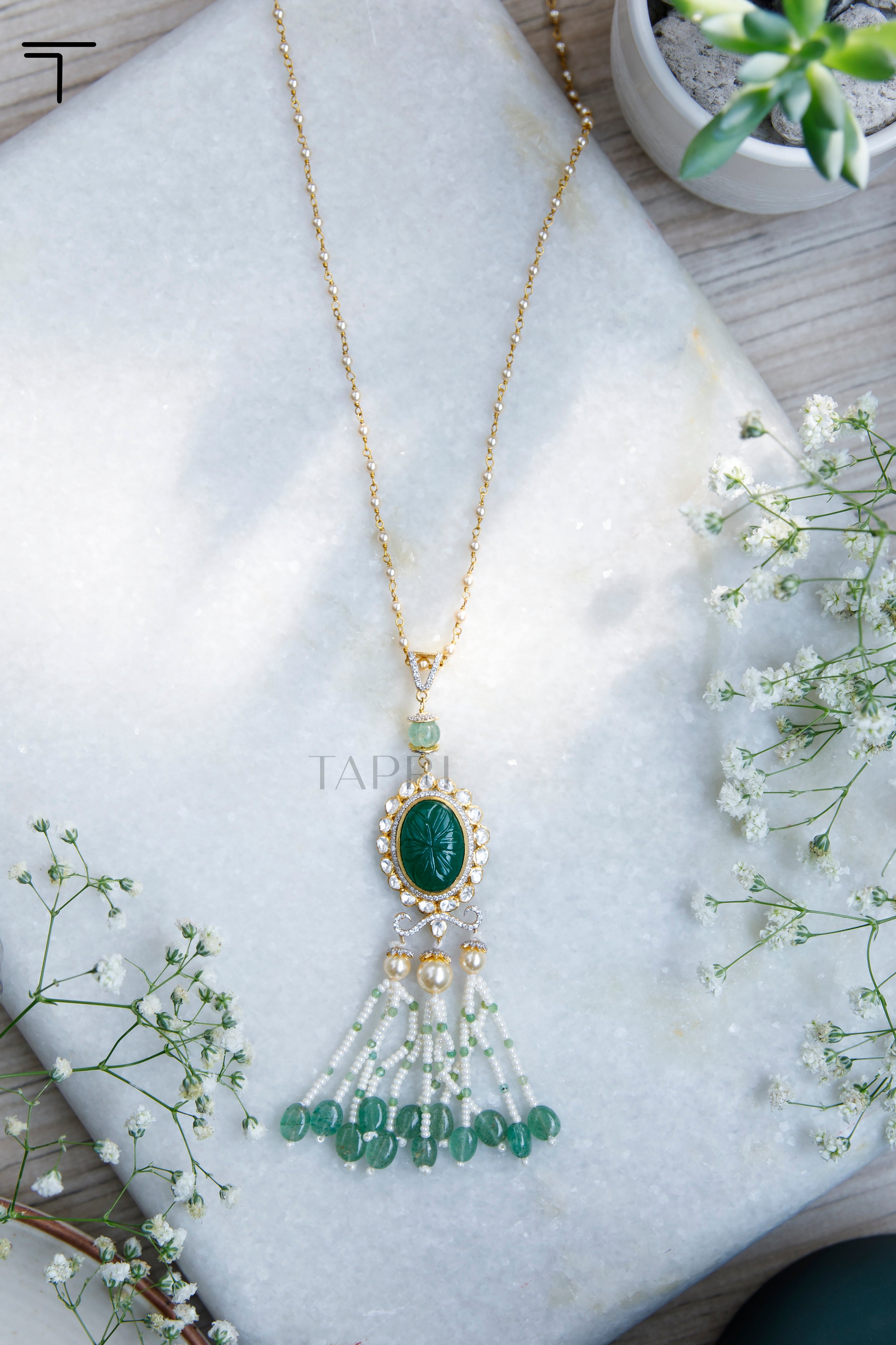 moonshine-moissanite-polki-pendant-with-tasselMoonshine Moissanite Polki Pendant With TasselTapri IndiaMOISSANITE POLKI, PENDANTS, PENDANTS MOISSANITE POLKI