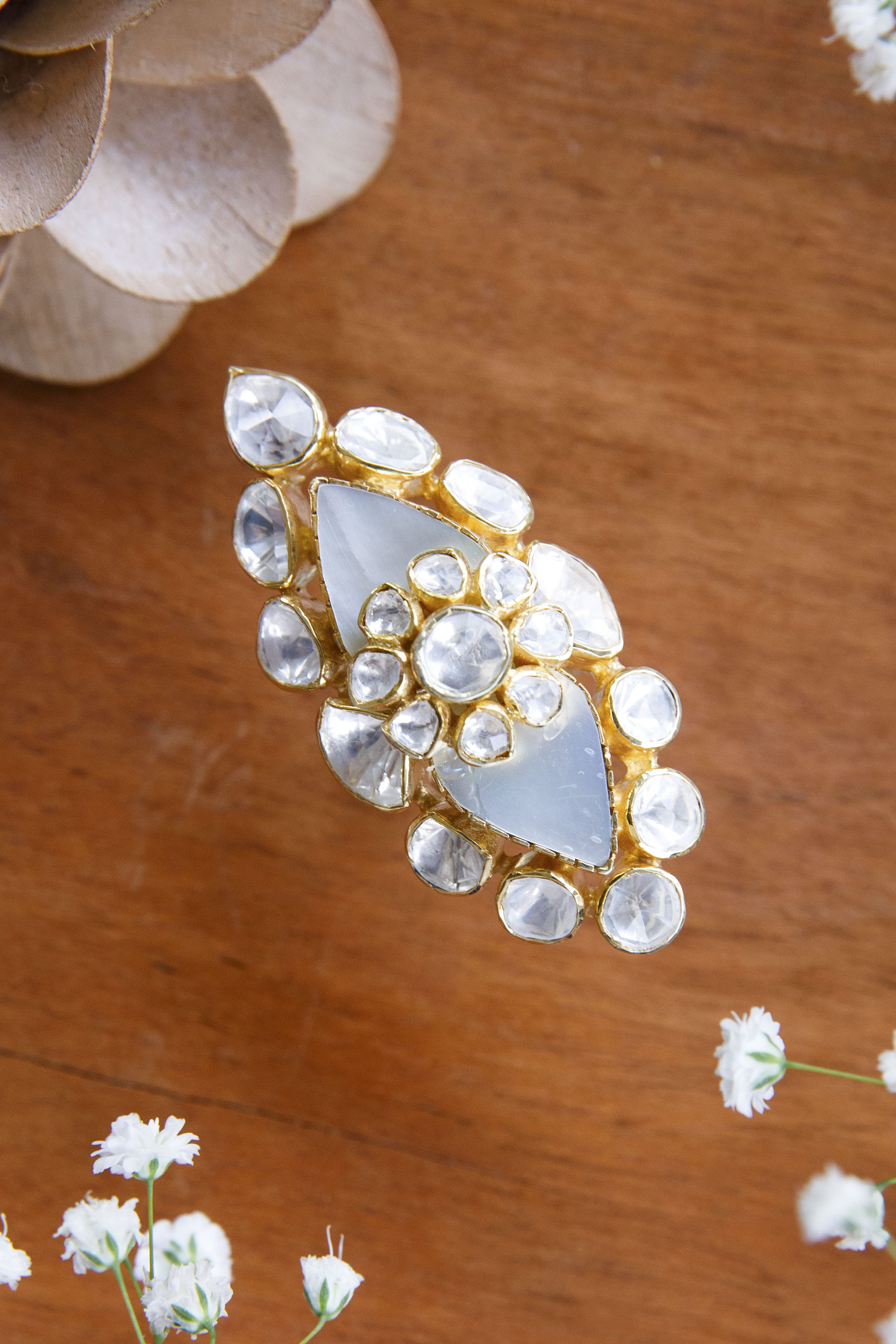 kiana-moissanite-polki-ringKiana Moissanite Polki RingTapri IndiaMOISSANITE POLKI, RINGS, RINGS MOISSANITE POLKI