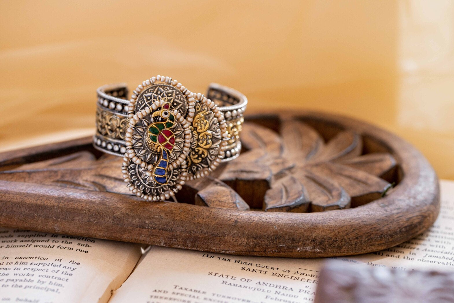 rasa-two-tone-silver-hand-cuff-kada