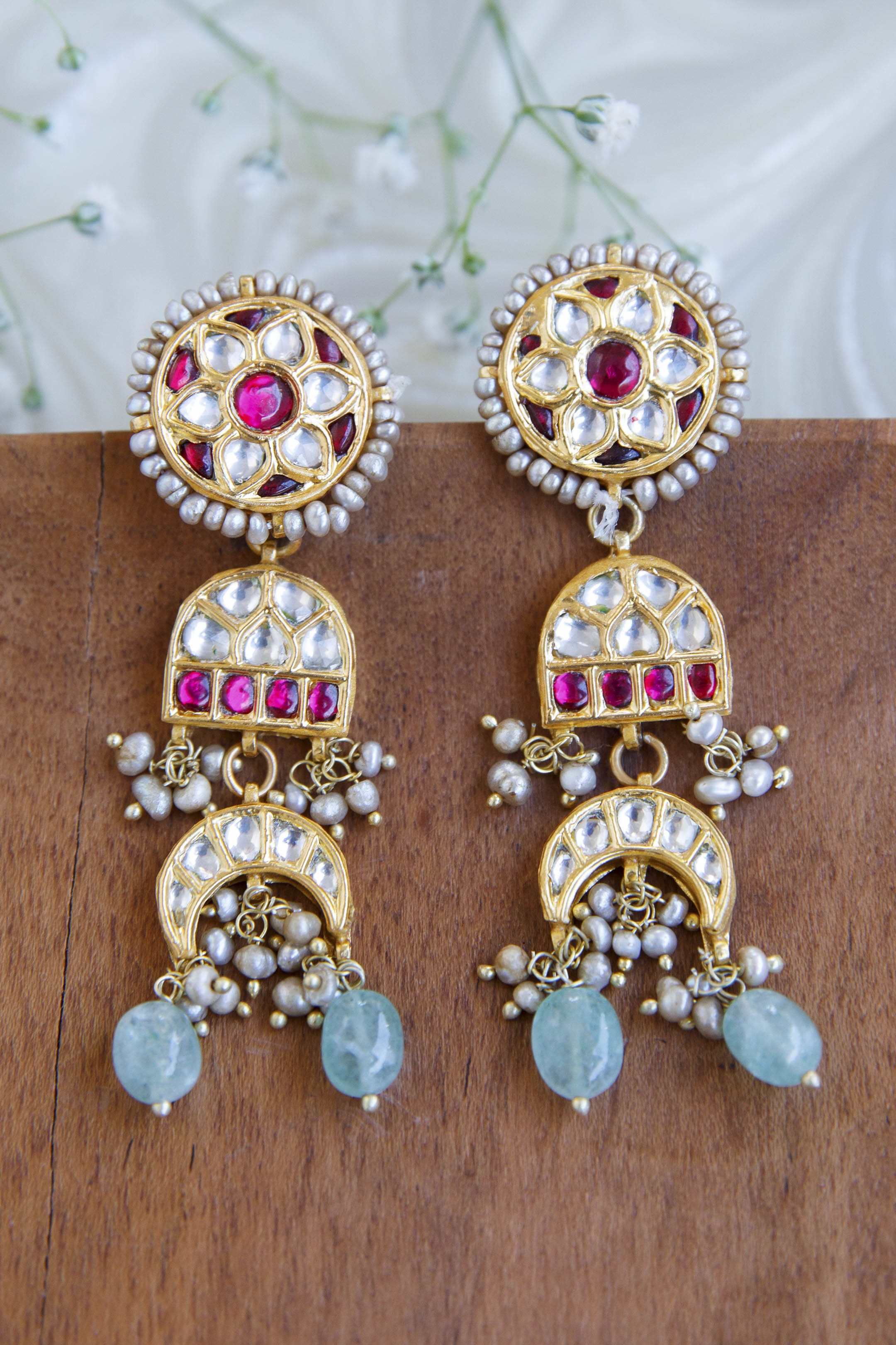 dikshita-heriatge-kundan-earringsDikshita Heriatge Kundan EarringsTapri India