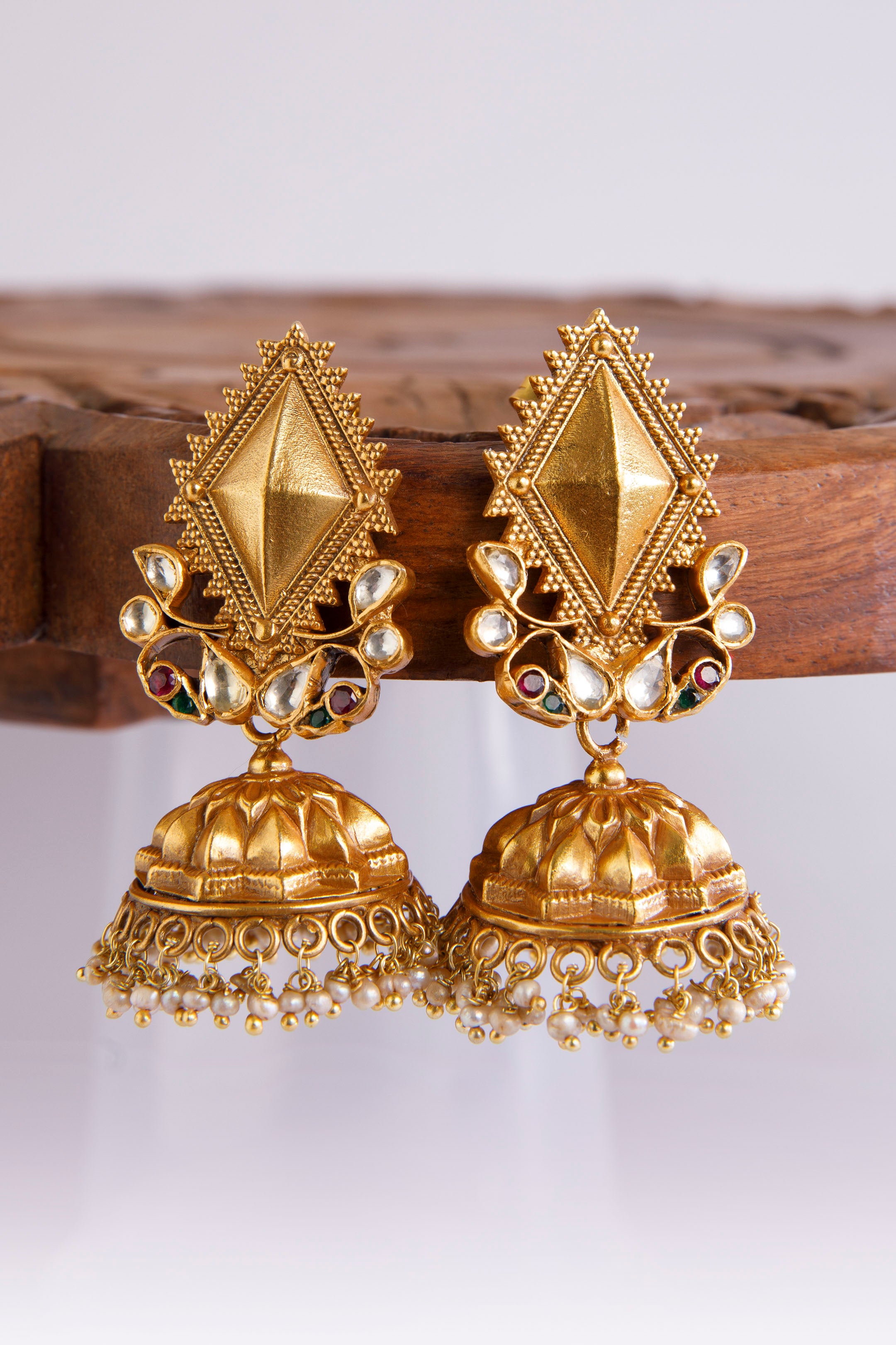 misha-heritage-kundan-jhumkasMisha Heritage Kundan JhumkasTapri IndiaHERITAGE, EARRINGS, EARRINGS HERITAGE