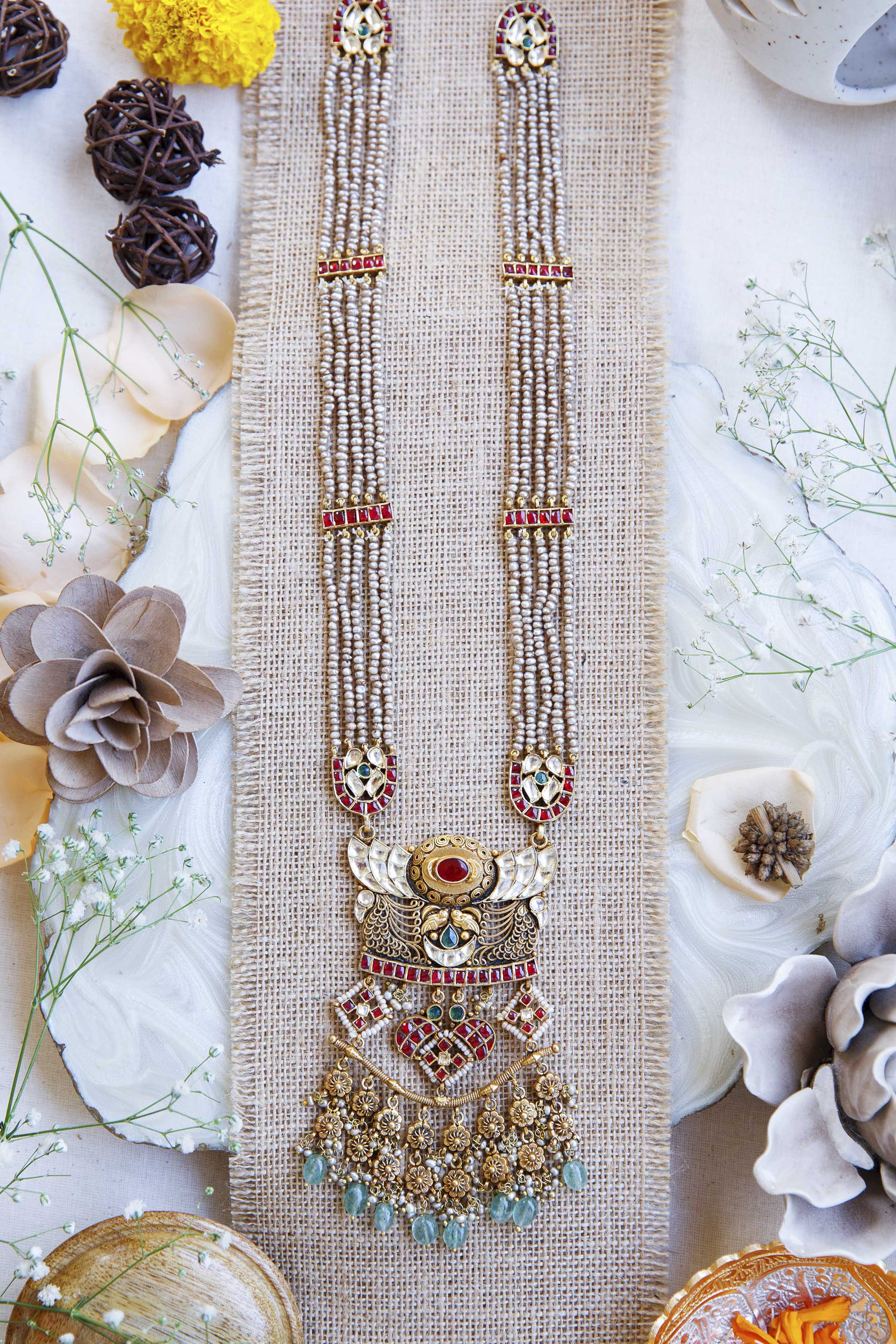 parvati-exquisite-heritage-necklace-setParvati Exquisite Heritage Necklace SetTapri India