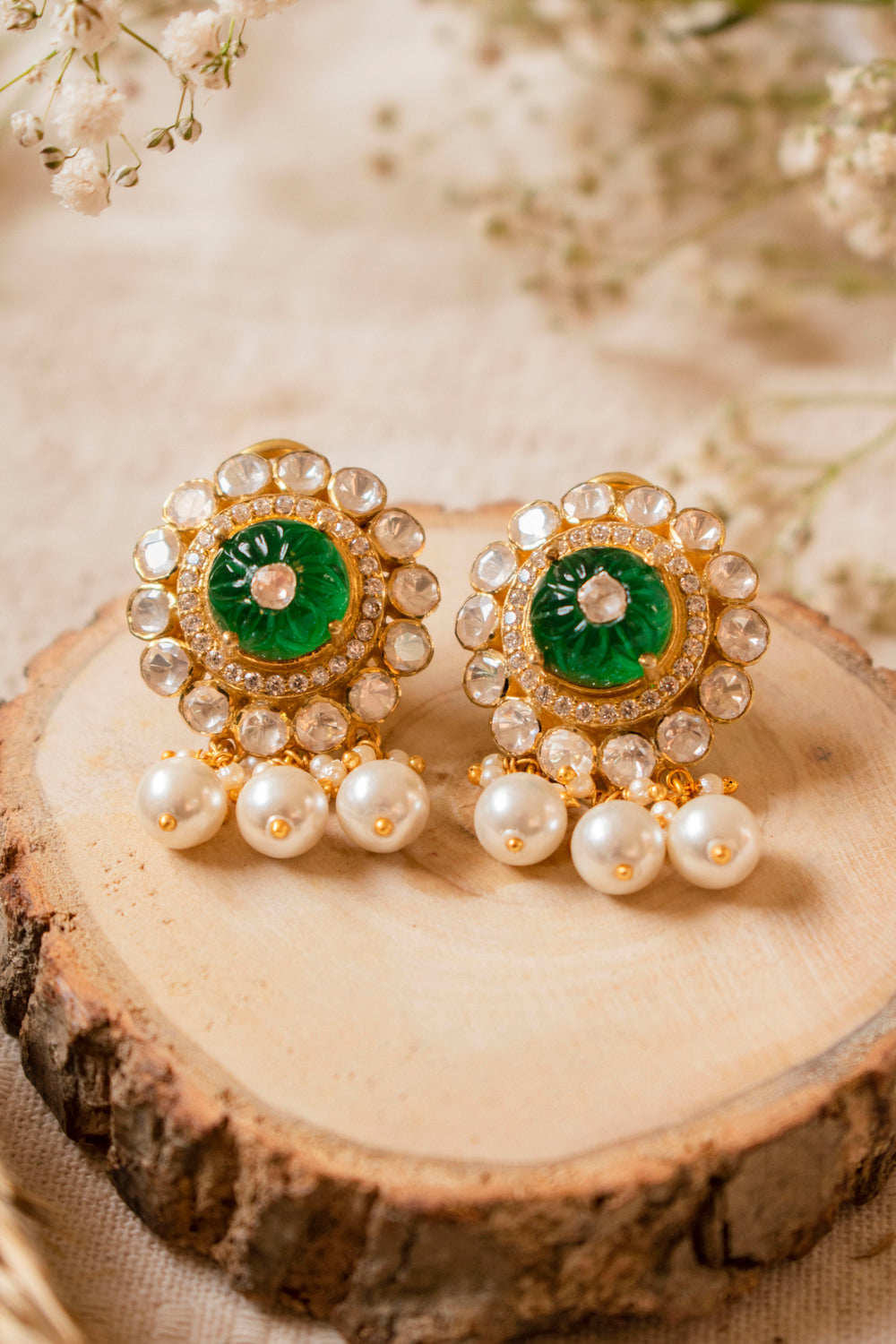 udvita-moissanite-polki-earrings