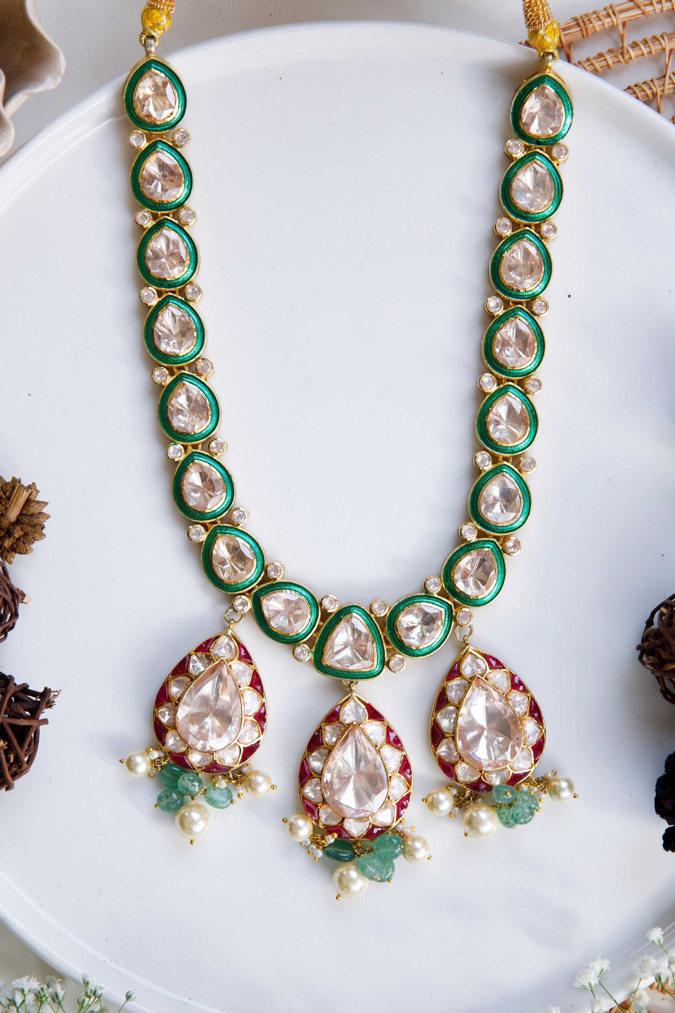 maira-exquisite-moissanite-polki-necklace