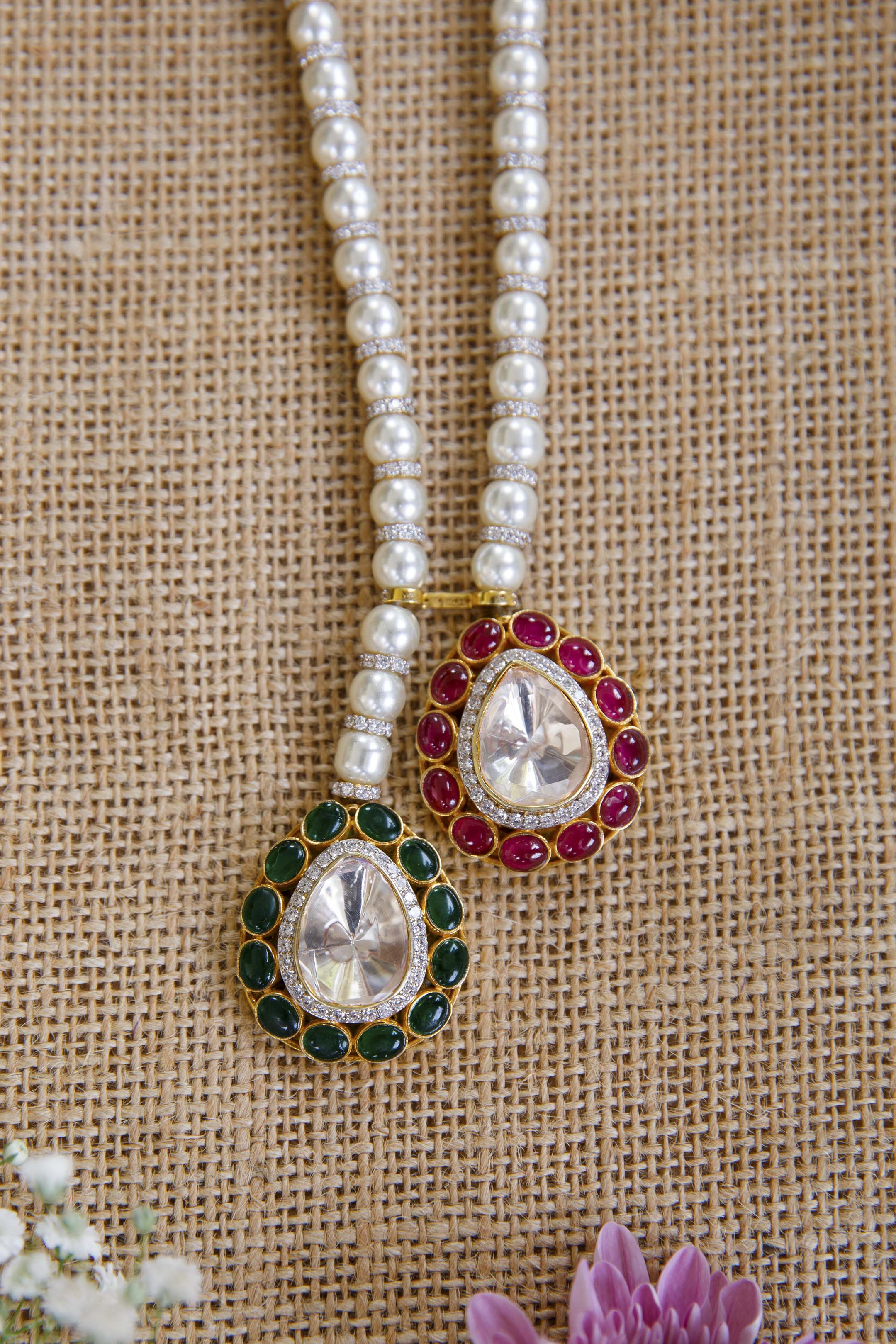 evana-admirable-moissanite-polki-pearl-necklace-set