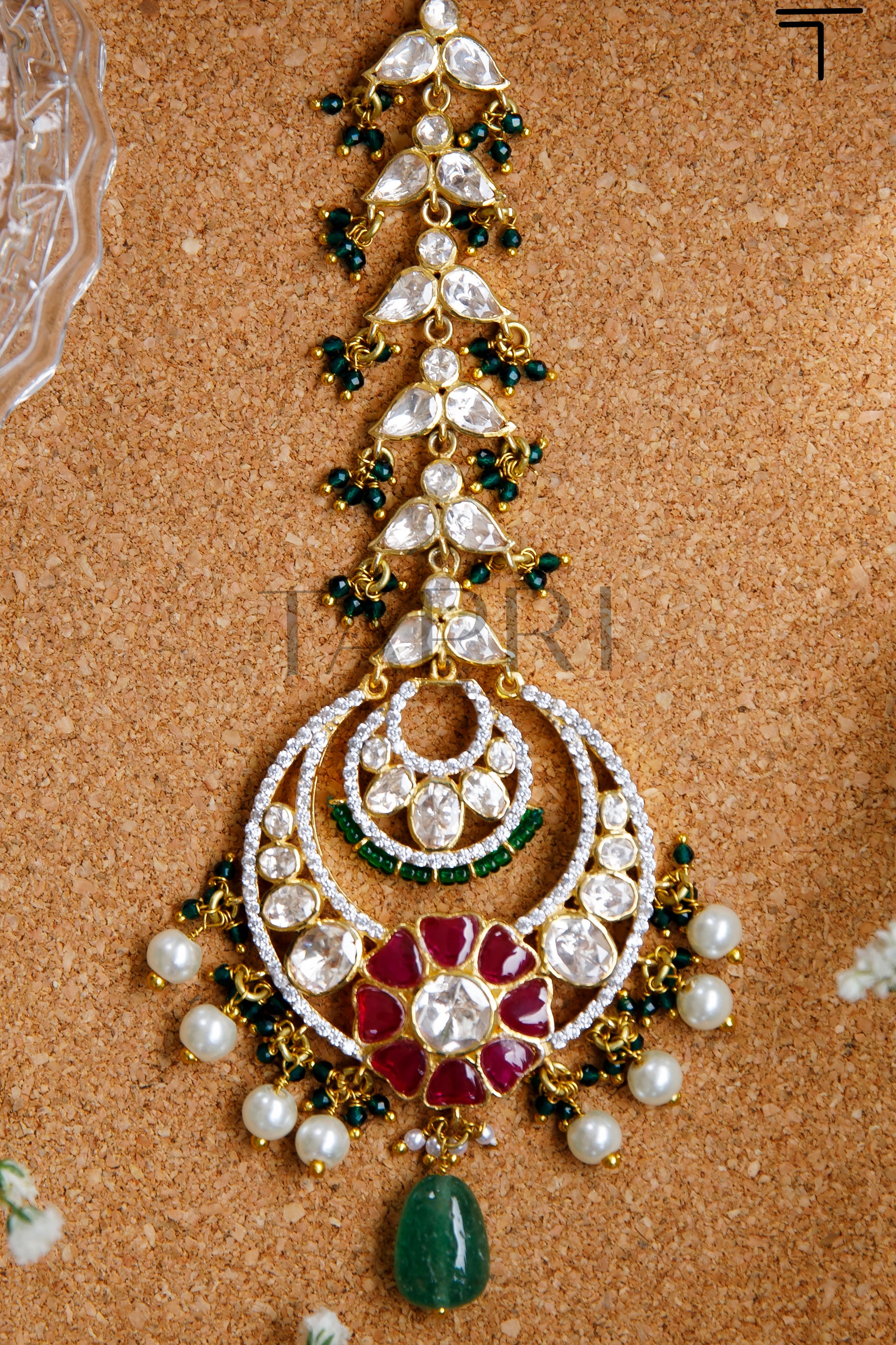 shanaya-moissanite-polki-tikka