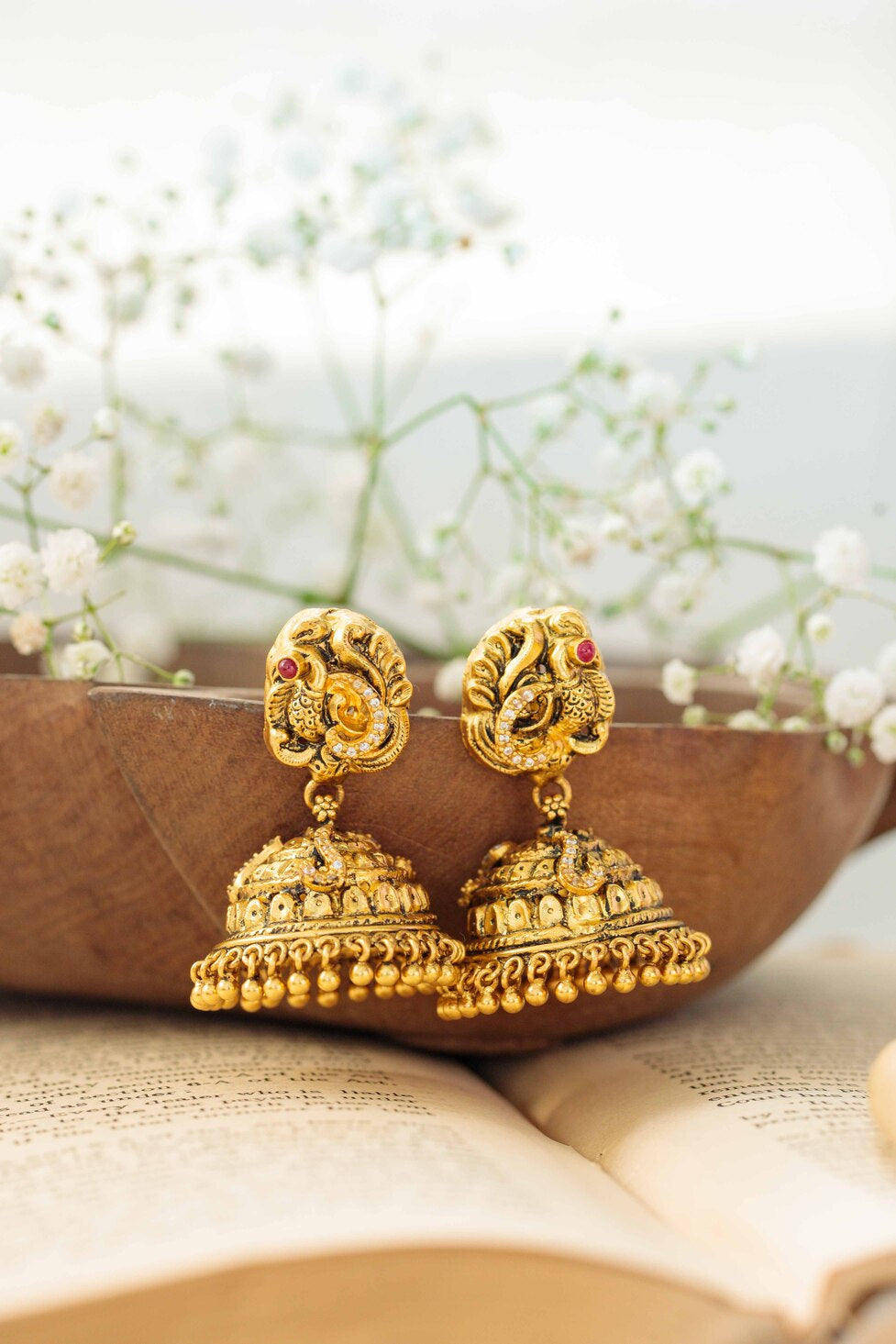 sriratna-stone-work-jhumkasSriratna Stone Work JhumkasTapri IndiaKUNDAN/NAGAS, EARRINGS, EARRINGS KUNDAN/NAGAS