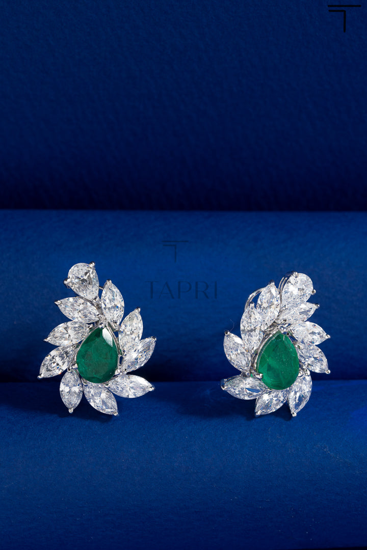 samantha-green-swarovski-earrings