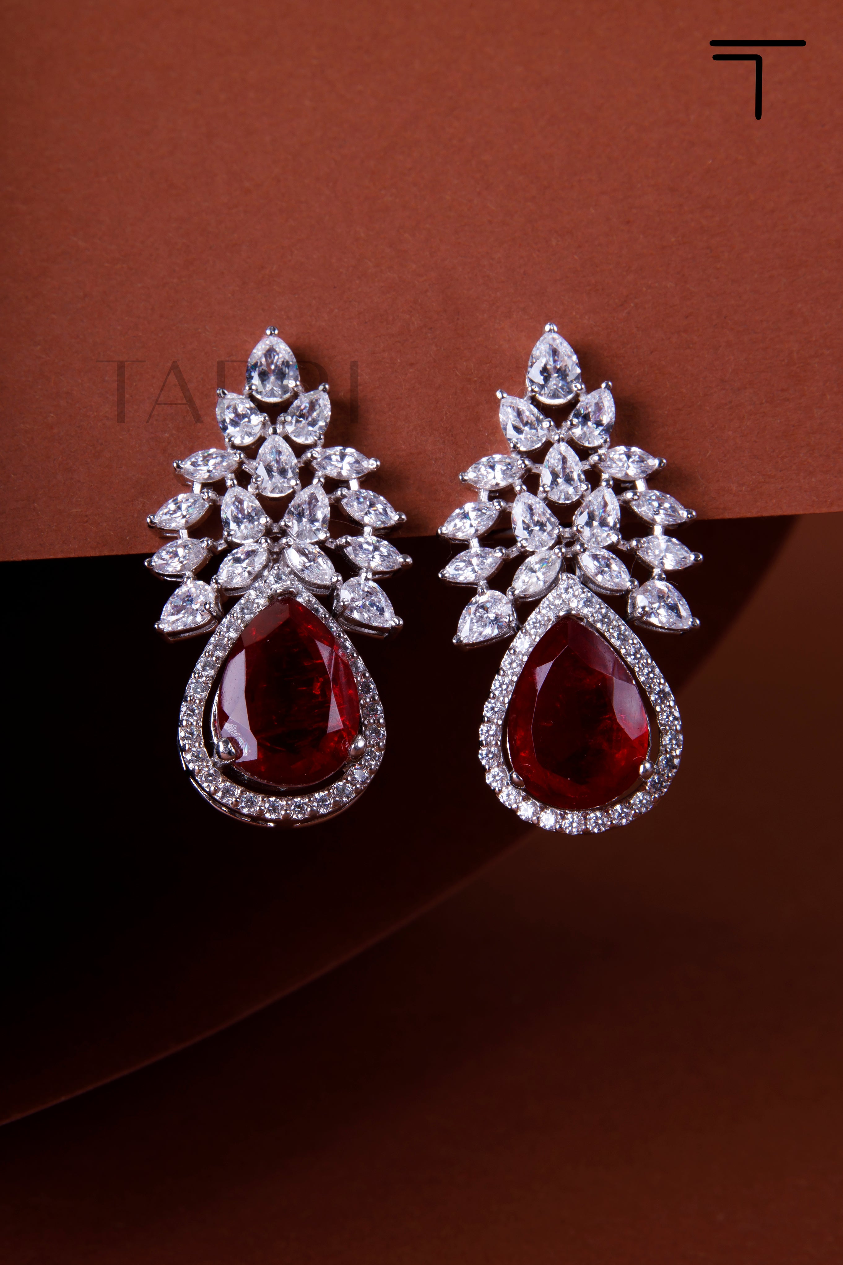 Buy Large Cushion Cut Garnet Dangling Earrings, Dark Red Gems Drop Earrings,  for Her, Gift for Mom, Bridal Earrings, January Birthstone Online in India  - Etsy