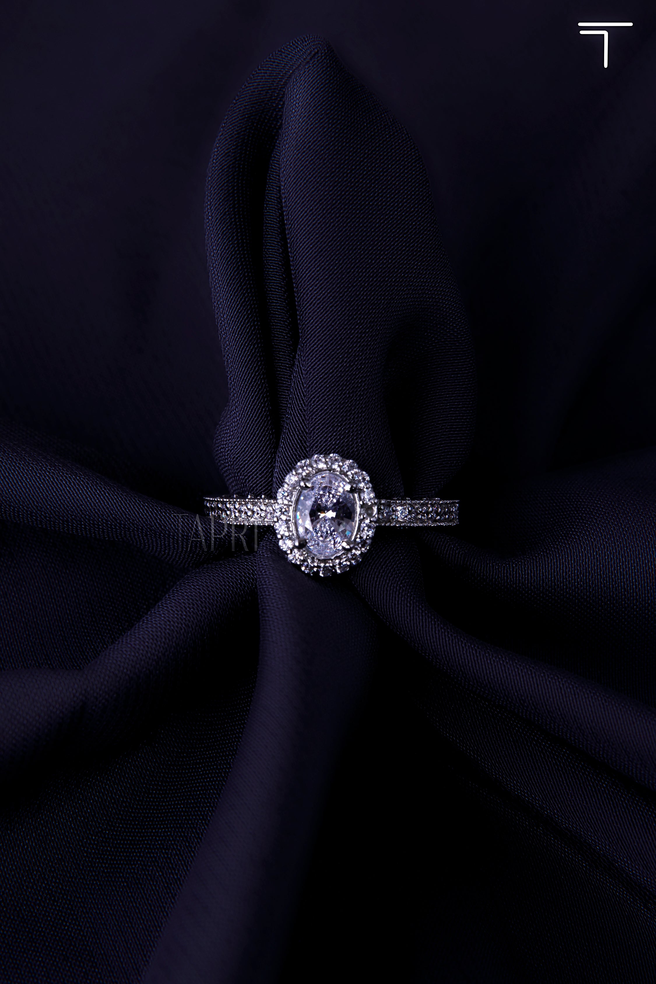 Glinting Swarovski Ring – Tapri India - Main Image