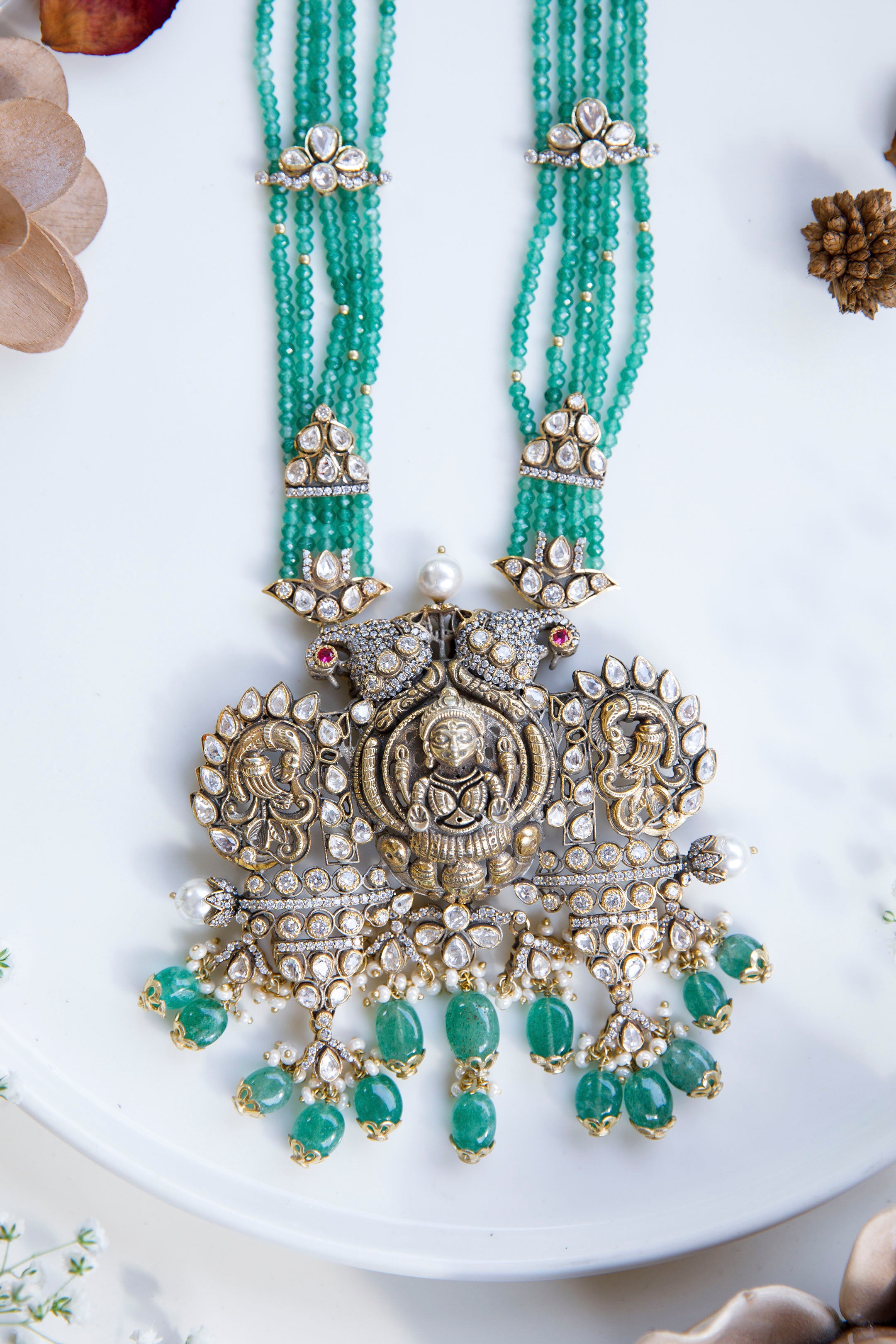 majestic-victorian-moissanite-polki-necklace-set